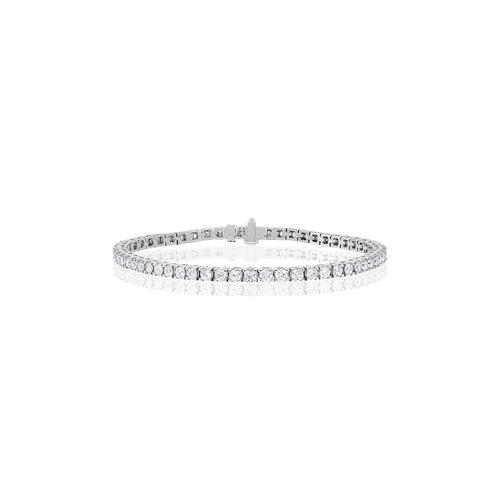 0.15 's Round Brilliant Diamonds Four Prongs Tennis Bracelet