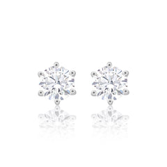 0.70 Carat Each Diamond Stud Earrings