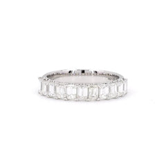 0.12 's Emerald-Cut Half Eternity Ring